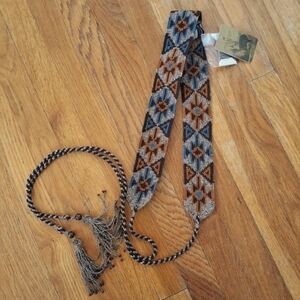 🌸🌼🌻 SPRING! Peruvian Connection Qero handcrochet belt. S. NWT